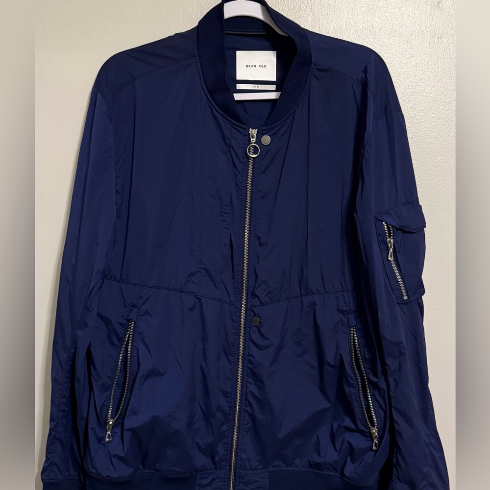 *** BEANPOLE Navy Blue Bomber Jacket